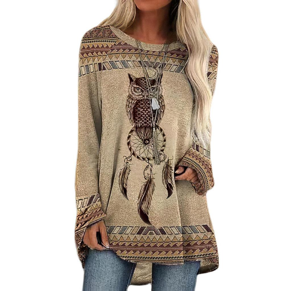 Womens Western Sweatshirts Dress Casual Tops Wear Long Sleeve Shirts Outfit Clothes For Women