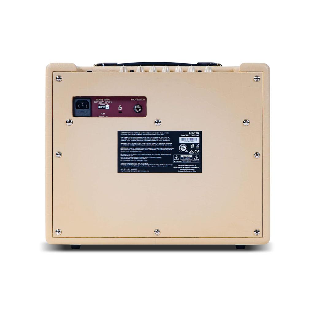 Blackstar Guitar Amplifier DEBUT 30E Tape Echo Effect Cream DEBUT 30E CREAM OXBLOOD Clean/Overdrive/Line Input/Headphone Output/Built-in