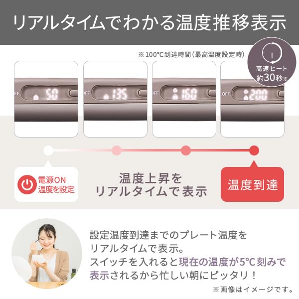 TESCOM Hair Straight Protect Совместимость с температурой Auto Rakuten Elims Clay Iron, Iron, Ion, 30,5 мм, 100-200 ℃, Overseas, Регулировка/Блокировка/Память,