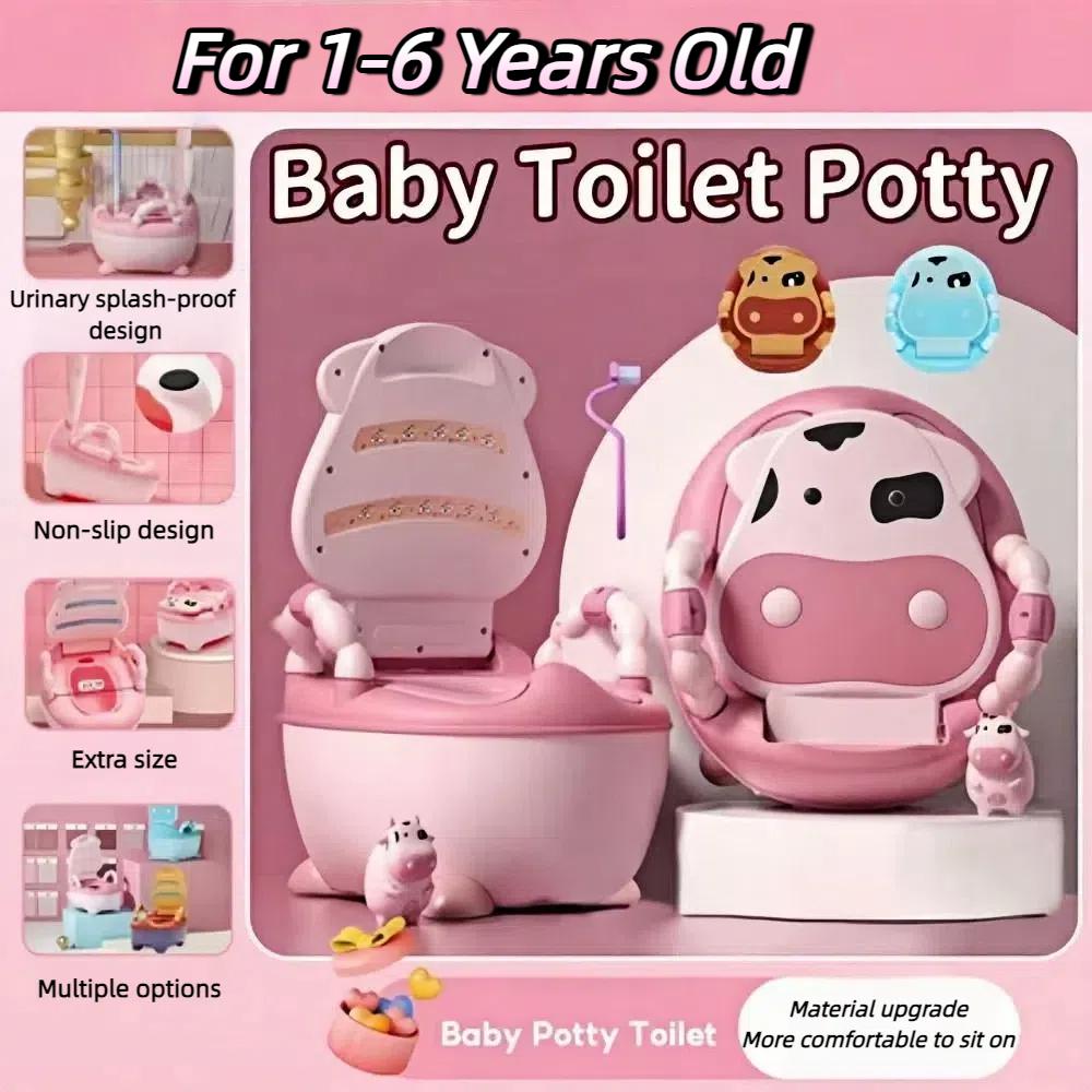 Противоскользящее сиденье для приучения к туалету со спинкой Детский специальный горшок Детский горшок Для 1-6 лет