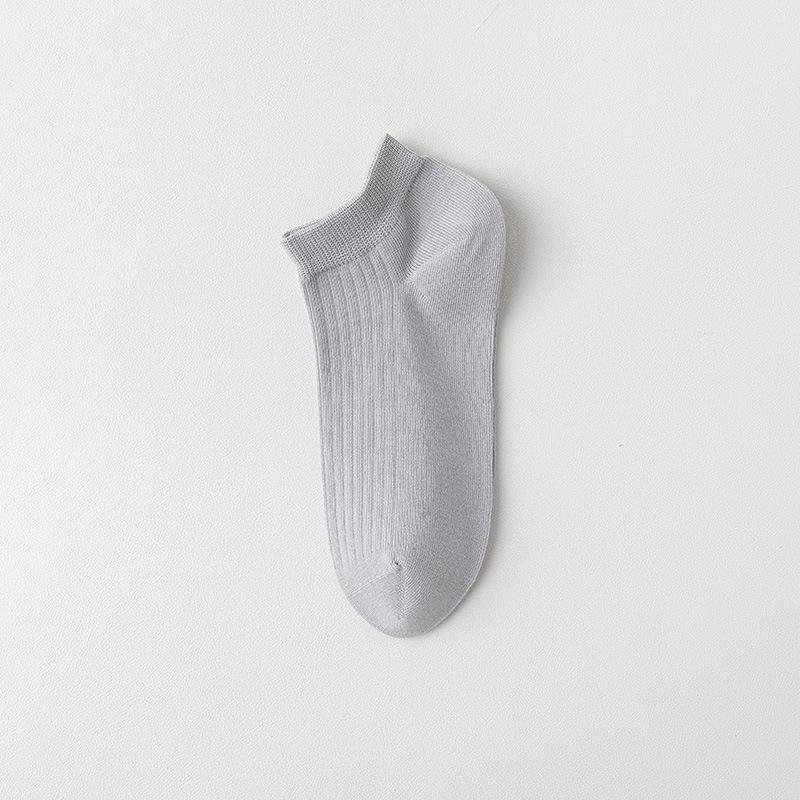 Мужские носки, Летние тонкие хлопковые носки, Антибактериальные, Не скатывающиеся, Дезодорирующие, Влаговпитывающие и Дышащие, Летние спортивные носки-лодочки для мужчин