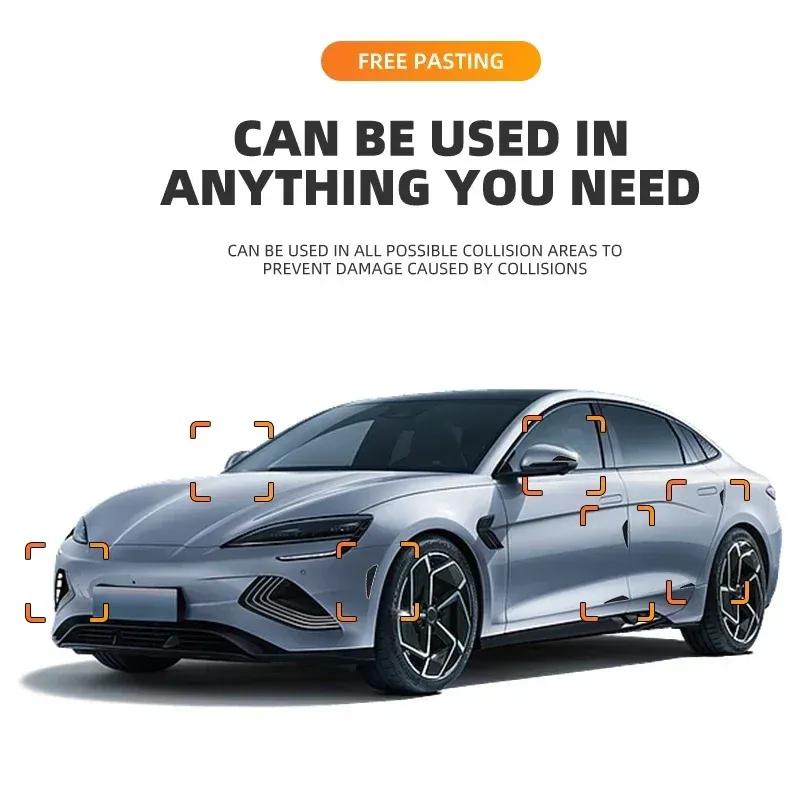 4PCS Silicone Car Door Corner Cover Bumper Collision Anti-scratch Protector For skoda octavia a5 a4 mk1 fabia superb rapid mk3