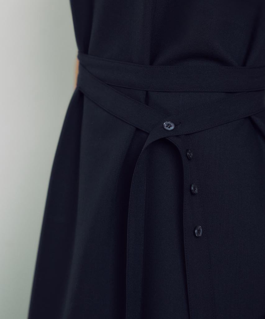 Zero Street Lezero Belt Sleeveless Dress / Navy