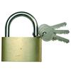 Cadenas - Kraftmann - 50 Mm - Laiton Massif - Verrouillage À Clé - Utilitaire