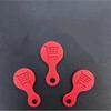 3Pcs BPA Free Shopping Cart Token Keychain 3D Plastic Reusable Trolley Unlock Tool for Family Grocery Shopping