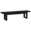 vidaXL Banc de salle à manger NOAIN 180 x 41 x 45 cm Pin massif Noir