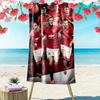 Pure MUFC Pride Print Beach Towel, Large Soft Quick Dry Towel for Beach Camping Swimming