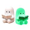 Фигурка Yousheng Ghost Reading Book, Милая мини-статуэтка призрака, сидящего, 3D-печать, для Хэллоуина, книжной полки, стола, интерьера дома