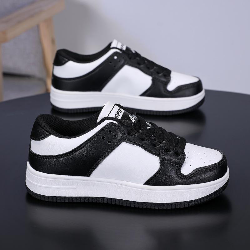 Детская маленькая белая обувь, кеды, 2025 осень, новая, кожаная, водонепроницаемая и нескользящая, для детей среднего и старшего возраста, кампус, универсальная, повседневная, бо