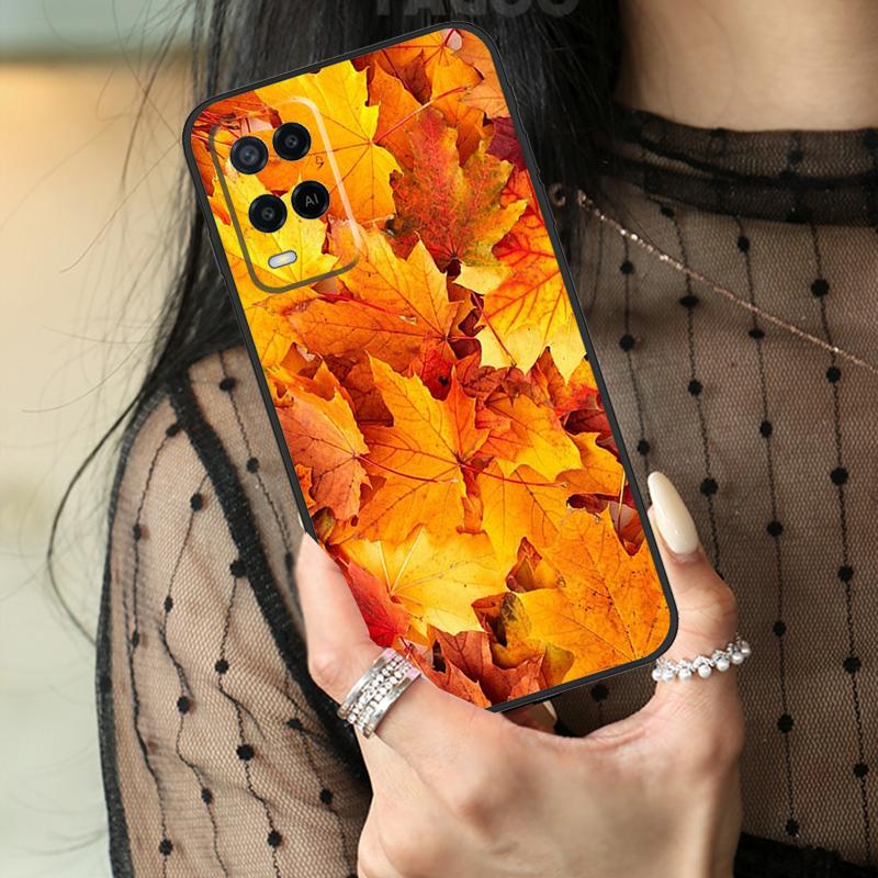 Чехол 'Осенние листья' для Oppo A5 Pro A15 A17 A57 A77 A18 A38 A58 A78 A98 A94 A74 A54 A40 A60 A80 A96 A76 A16
