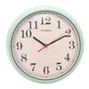 Hometime Round Retro Sage Metal Wall Clock 24cm