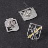 4pcs/set Anime Attack on Titan Wings of Freedom Brooch Legions Badge Prop