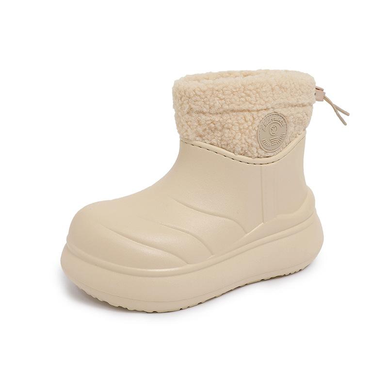 Женские зимние теплые водонепроницаемые ботинки большого размера на мягкой подошве с мехом, нескользящие ботильоны, водонепроницаемые хлопковые ботинки для активного отдыха