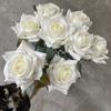 Sophisticated Faux Rose Arrangement For Wedding Venue Table Centerpiece