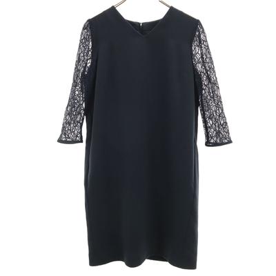 UNITED ARROWS GREEN LABEL RELAXING Платье с 7-ю рукавами V-образным вырезом до колена Женское Б/У