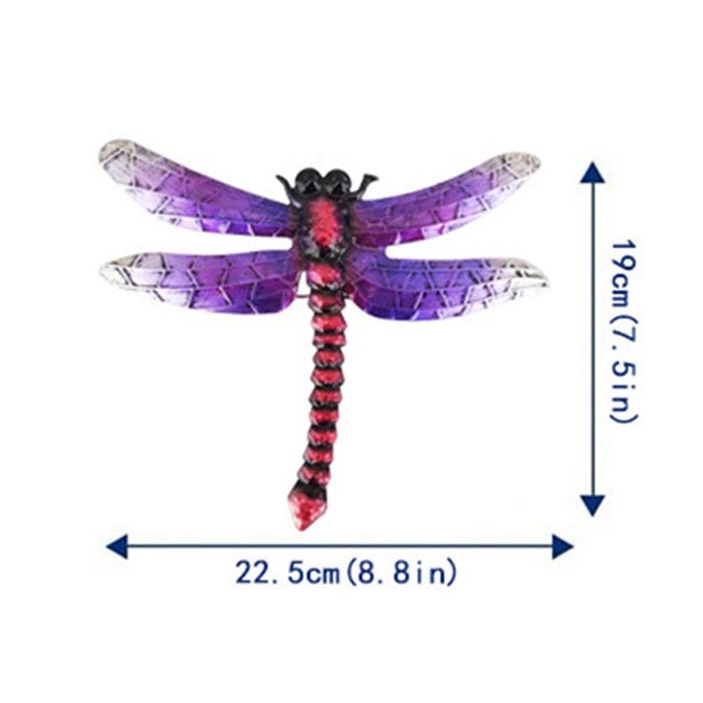 Indoor&Outdoor Handmade Craft Metal Ornaments Dragonfly Decorations Wall Hanging Sculptures