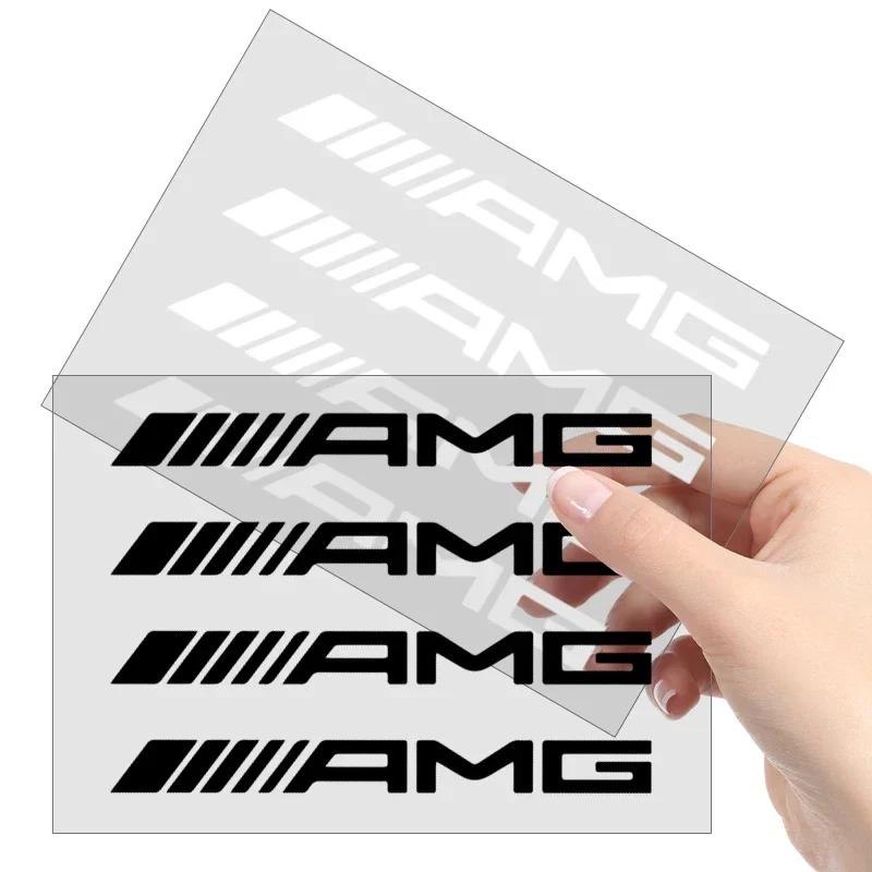 OLV5 4PCS Car Styling Door Handle Reflective Stickers Vinyl Decoration For Mercedes Benz GLE63 CLS63 GLC63 W204 W205 C63 W212 W213