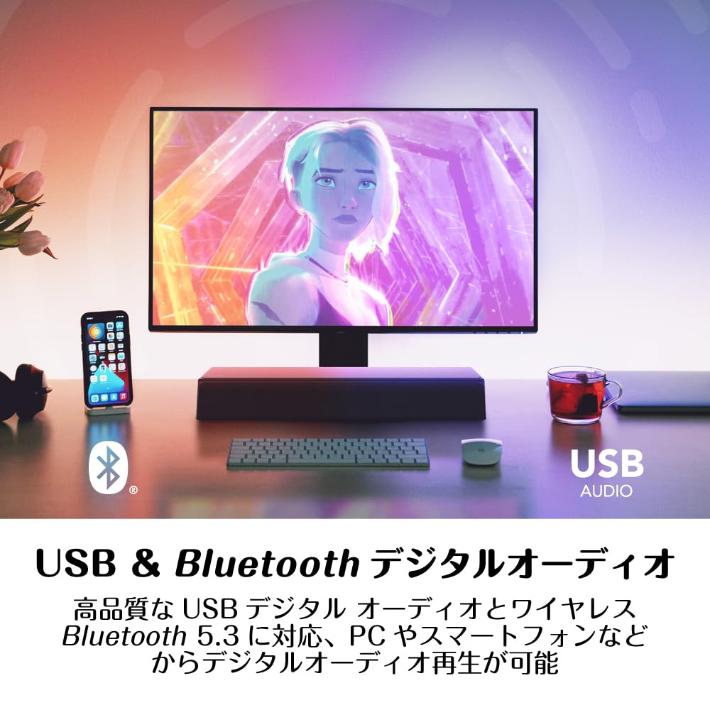 Креативная звуковая панель Stage SE Mini с Bluetooth, USB ЦАП и разъемом для наушников (SP-STGESM-BK)