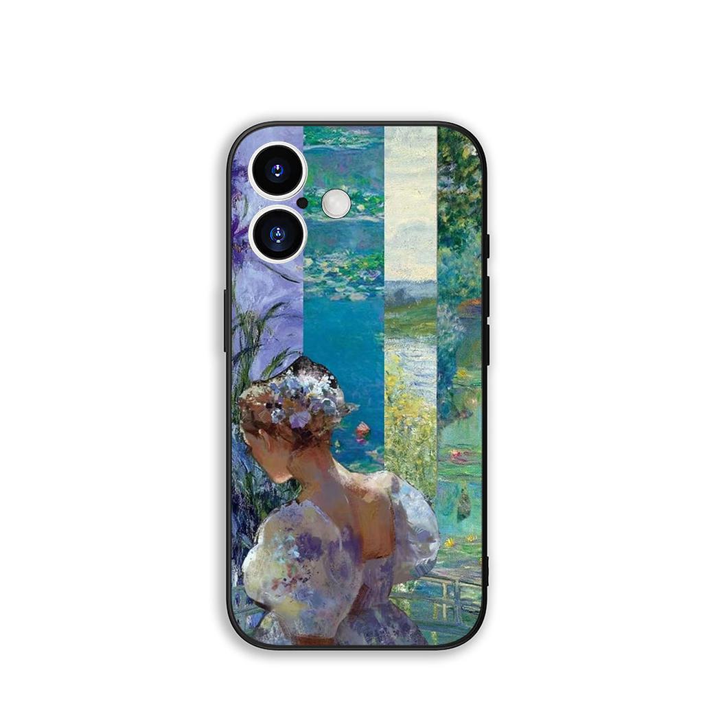 Для Samsung Galaxy A36 A17 A26 A07 A35 A54 A53 A13 A33 A34 S8 S20 S21 FE S10 Plus Чехол Клод Моне Импрессионизм Кувшинки Кошка