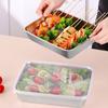 Stainless Steel with Food Containers Lids Rectangle Meal Prep Container for Fridge Storage