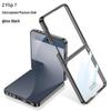 Samsung Z Flip7/6/5 Electroplated Transparent Folding Phone Case - PC Hard Shell Anti-Drop Protective Cover