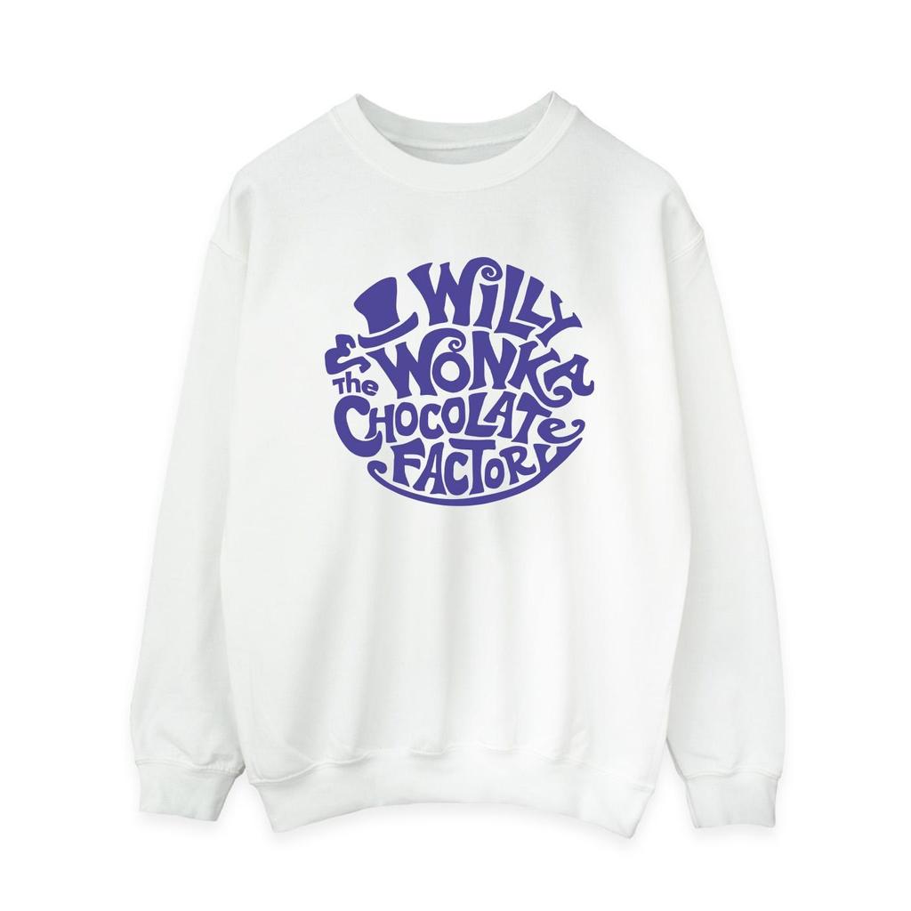 Willy Wonka & The Chocolate Factory Womens/Ladies Typed Logo Sweatshirt
