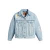 Levis Модная Удобная Простая Короткая Джинсовая Куртка Женские куртки Светло-голубая A1743-0029