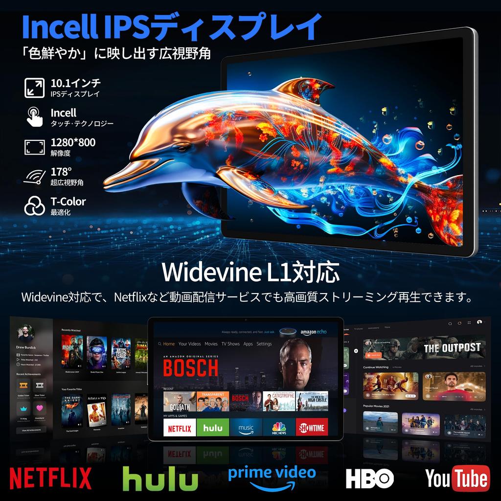 Android 16 Tablet Bvlary X95 Tablet 6000mAh 5G WiFi Face YouTube Widevine L1 Tablet with Case - 10-inch Wi-Fi Model, 20GB+256GB+2TB Expandable, Type-C