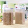 New Food Storage Bucket Dispenser 2L Large Capacity Space-saving Rice Storage Container Food-grade Portable Moisture-proof