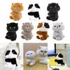 Adorable Kitty Clip Holder Multifunctional Fabric Cats Clip Pendant Keychain for Holding Small Objects in Place