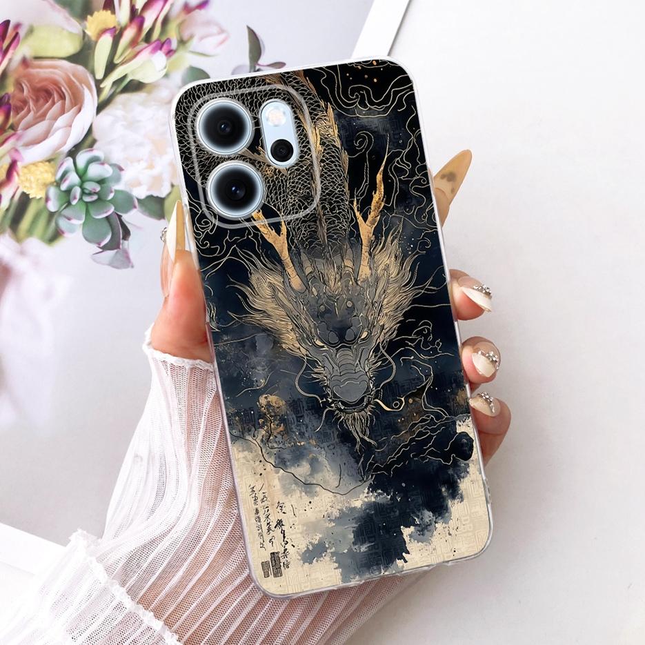 Чехол для Oppo Reno 14 Pro Чехол Reno14 F 5G с рисунком из разноцветных цветов Мягкий тонкий чехол для телефона Для Oppo Reno 14F Reno14 FS Pro Fundas