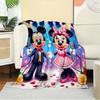 1pc Flannel Minnie Mouse & Mickey Mouse Couple Bed Throw Blanket - Home Decoration Happy Time