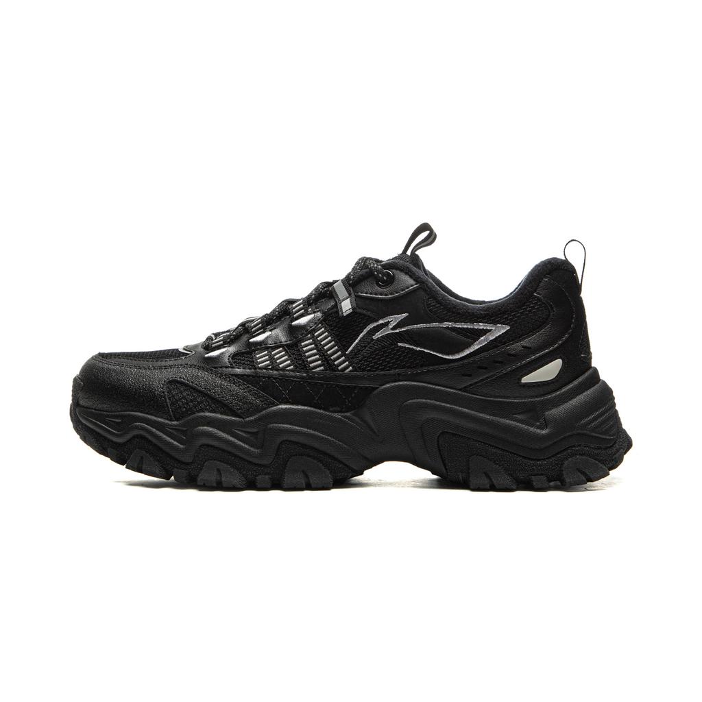 Li Ning Mountain Trek WNTR LOW Амортизация Устойчивость к истиранию Дышащие Низкие Повседневная Обувь Мужская Черная AGLV167-1
