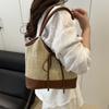 Elegant Straw Shoulder Bag Bow Tie Women's Handbag Trendy Weaving Tote Bag  Lady