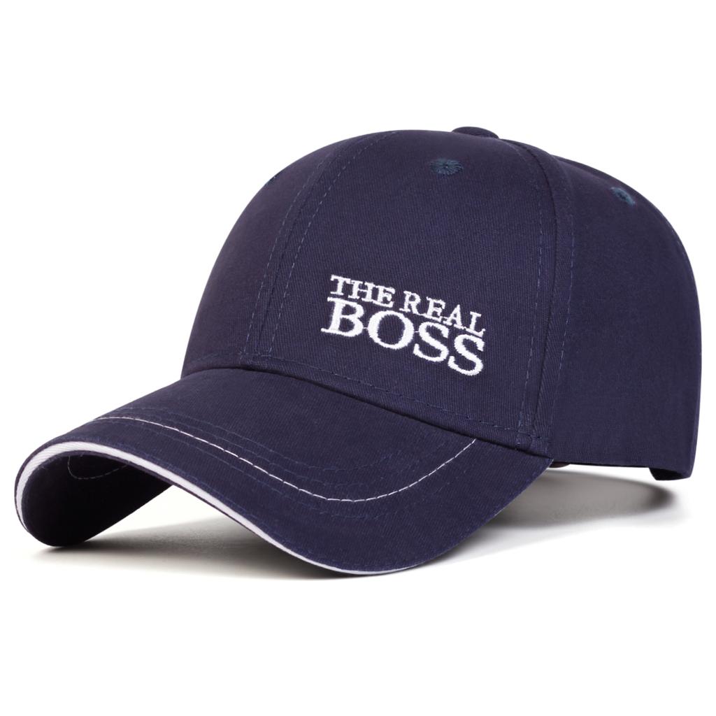 Кепка с вышивкой THE REAL BOSS, унисекс, регулируемая, для улицы, отдыха, спорта, путешествий, кепки от солнца