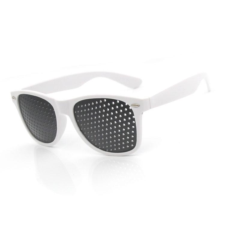 "Vision Correction Pinhole Glasses with Multi-Hole Design"
