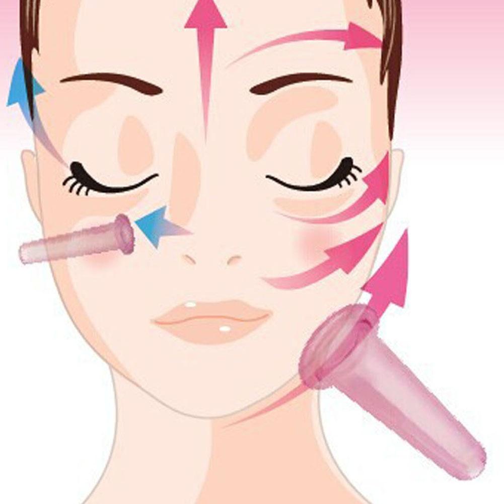 Массаж глаз и лица силиконовые вакуумные банки для подтяжки лица массажные инструменты ADM