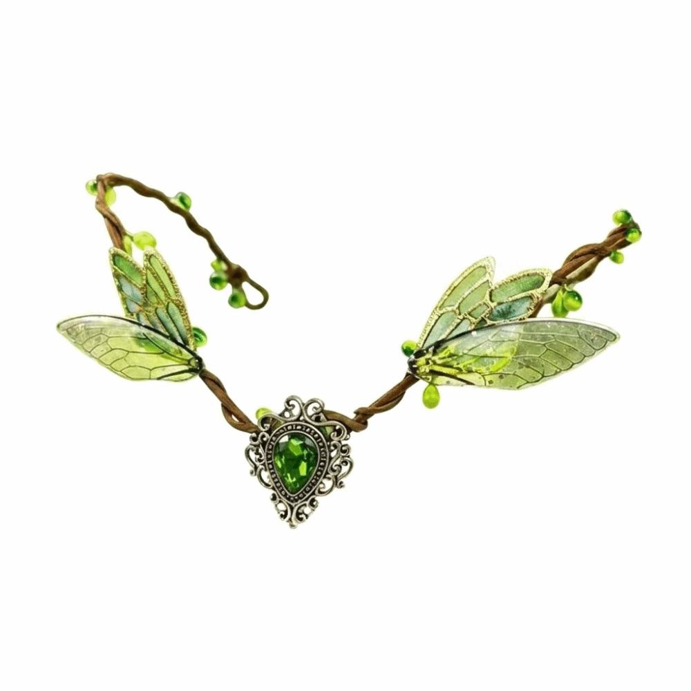 Simulate Tree Leaves Fairy Flower Leaf Headbands Gothic Style Elf Headpiece For Women Girls