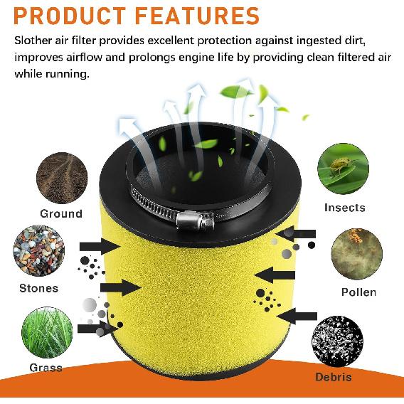 Air Filter For Honda Foreman 450 400 Fourtrax 300 TRX450ES TRX300 TRX300FW TRX400FW TRX450S TRX450FE TRX450FM 17254-HC5-900 1992 1993 1994 1995 1996