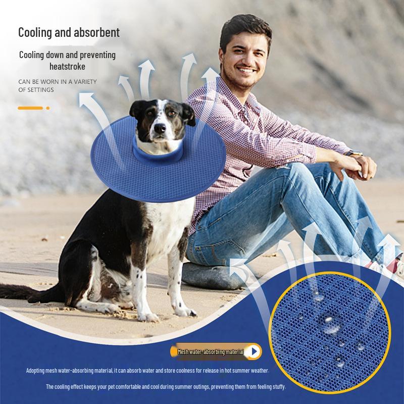 Дышащий влагопоглощающий сетчатый собачий елизаветинский воротник: Анти-Укус и Анти-Лизание