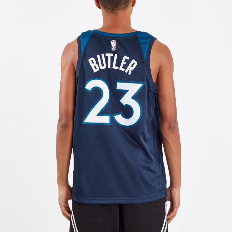 Nike Джерси Icon Edition НБА Swingman, Миннесота Тимбервулвз, Джимми Батлер № 23, мужские топы, темно-синий 864491-425