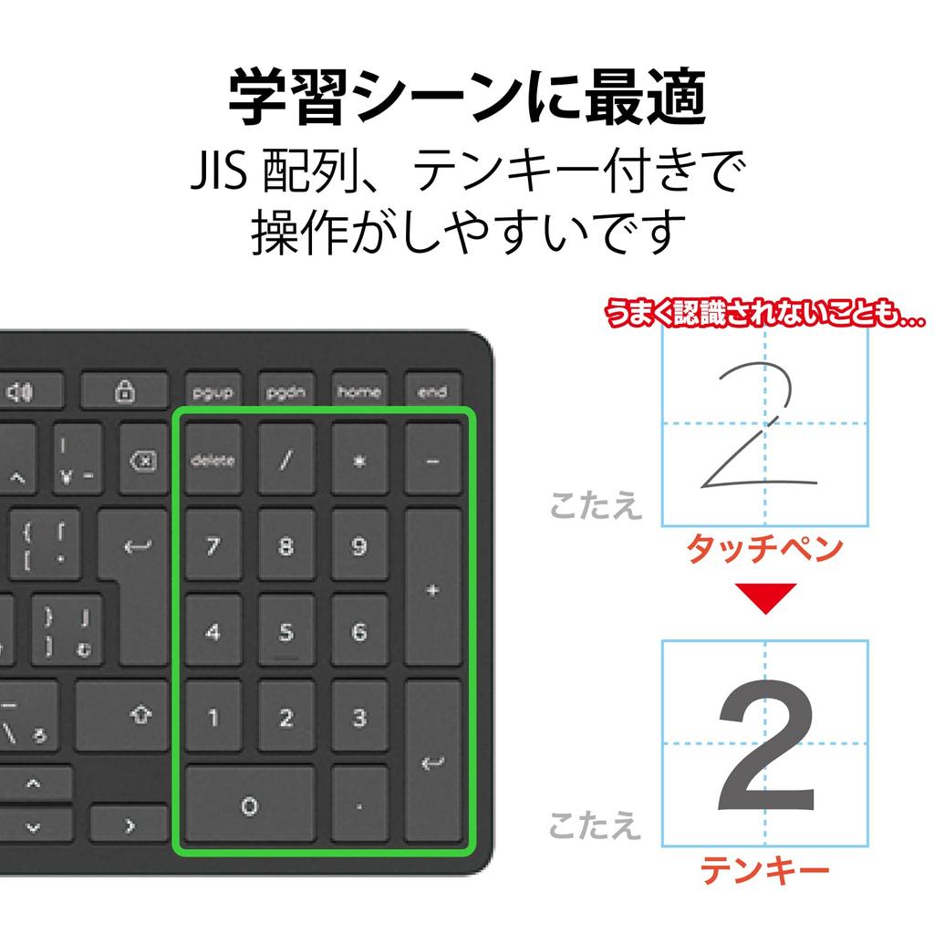 Elecom Беспроводная клавиатура Bluetooth работает с Chromebook сертифицированный тип пантографа антибактериальный черный TK-CB02BPKBK