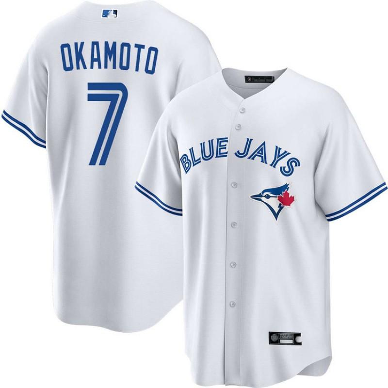 Mens Embroidered MLB Toronto Blue Jays Baseball Jersey Sportswear Loose Fit Cotton Blend Tee Fans