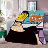 Cartoon J Johnny B Bravo Blanket For Sofa Office Bed Plane Travel Sleep Read Relax Camping Soft And Warm