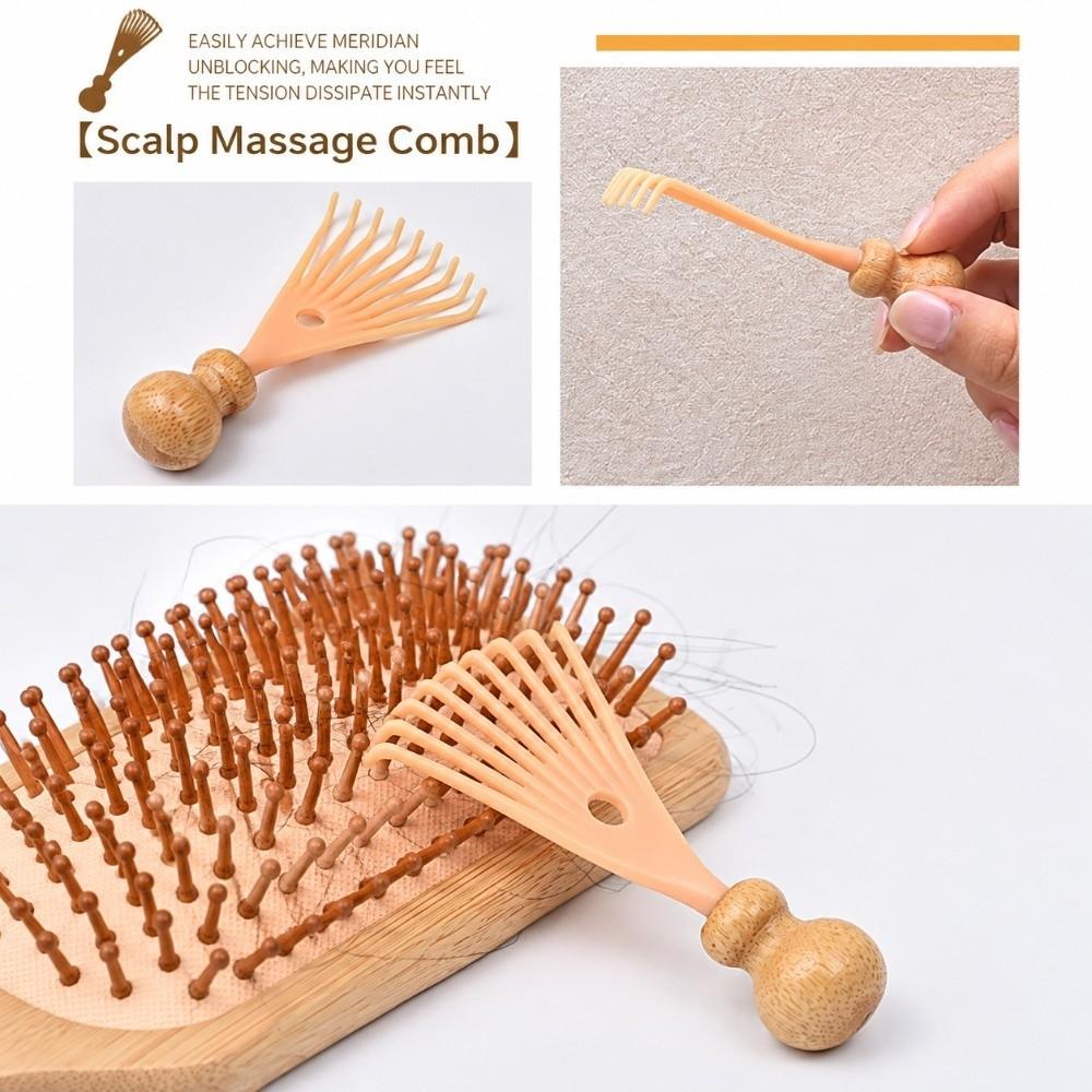 Smooth Tooth Mini Scalp Massager Nine Prong Portable Head Massage Comb Home Use