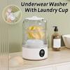 1L Underwear Washer Smart Wireless Socks Washing Machine With Laundry Cup Bra Underwear Socks Dehydratable Laundry Bucket