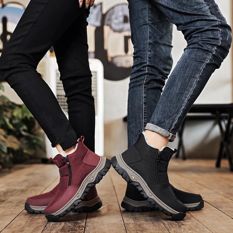 Winter Boots Same Style for Men and Women Soft Bottom Anti-Slip Warmth Preservation Free Shipping Men's Shoes Comfortable Cold Resistant