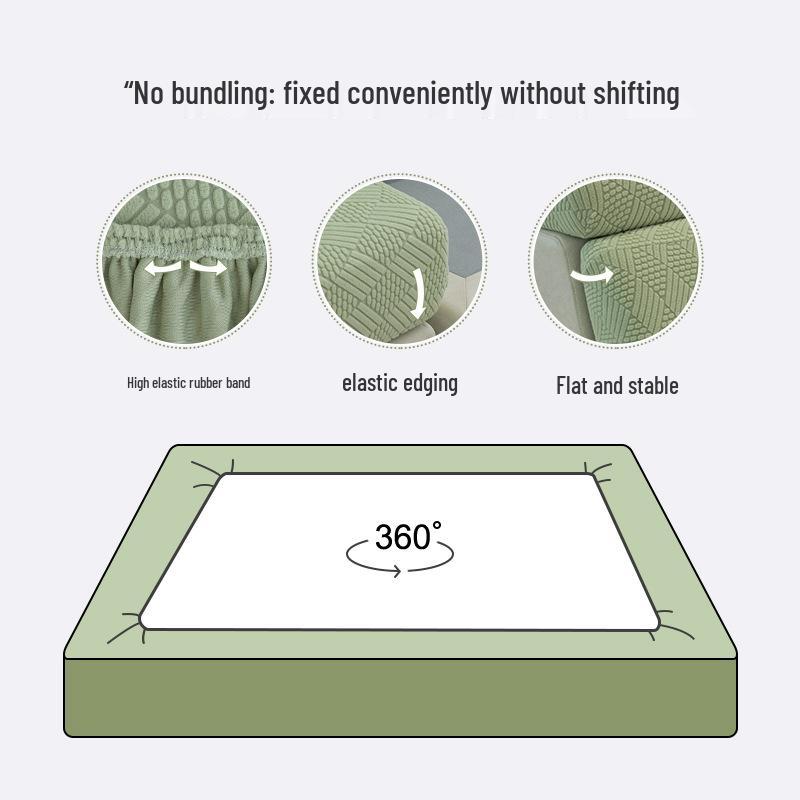 Нескользящий эластичный чехол на подушку дивана Coral Sea - Универсальный размер для четырех сезонов