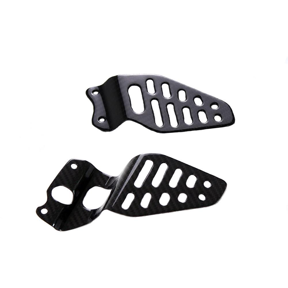 Yamaha R6 Carbon Fiber Foot Peg Covers for 2017+ Models - Motorcycle Accessories