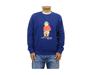 POLO RALPH LAUREN Polo Bear Print Crew Neck Sweat Pullover Men's 0102923-L-BLUE [Item]